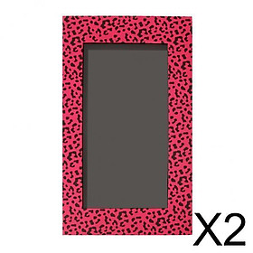 2xEmpty Magnetic Eyeshadow Palette Makeup Cosmetic DIY Palette Pink Leopard