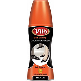 Xi nước đánh bóng giày Vilo liquid shoe polish 80ml màu đen