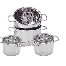 Bộ nồi xửng hấp Rapido, 4 chiếc, inox 304
