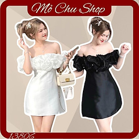 ĐẦM XÒE TRỄ VAI PHỐI VOAN KIẾNG KẾT HẠT  13809