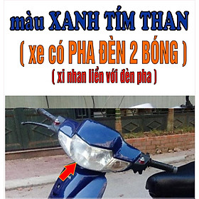 [TẶNG TEM] Bộ vỏ nhựa Màu XANH TÍM THAN cho xe Wave 110 - Wave Thái - Wave Zx đời 1997 đến 2006- TKB-537(8023)