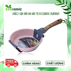 Chảo Chống Dính Ecoramic Platinum Vân Đá Cao Cấp Đáy Từ Chính Hãng