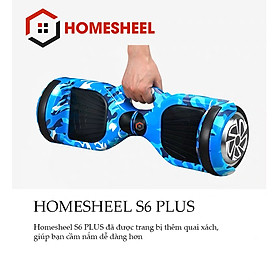 Xe Điện Cân Bằng Homesheel S6 Plus xanh da trời