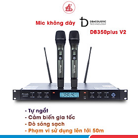 Hình ảnh Micro hát karaoke không dây dbacoustic 350 plus v2, mic không dây db acoustic, bảo hành điện tử 12 tháng. Hàng chính hãng