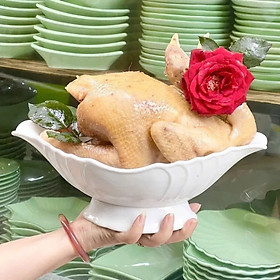 Mua Bát đựng gà cúng  hình thuyền đẹp mắt. Bát đựng gà nguyên con  bát đựng hoa quả gọn gàng   tiện dụng