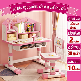Mua ( Tặng đèn học + Chống cằm ) Bộ bàn ghế học sinh C07 đa chức năng  kết hợp nhiều mẫu ghế chống gù cao cấp nhất