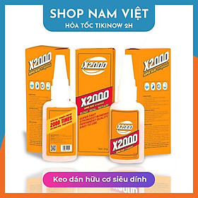 Keo dán siêu bám X2000 (50g) dán mộc, Fe, sứ, sắt kẽm kim loại nhiều năng