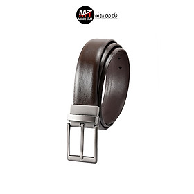 Thắt Lưng/ Dây Nịt Nam Da Bò 3 Lớp, Khóa Kim Xoay Minh Tâm MT214-08 (120cm x 3,5cm) + Tặng Kèm Hộp Gói