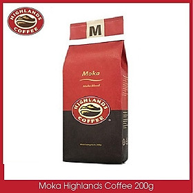 Cà phê Rang xay Moka Highland Coffee 200g