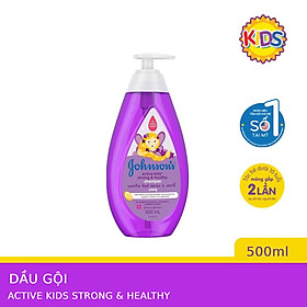 Dầu Gội Giúp Tóc Chắc Khỏe Cho Bé Gái Johnson’s Active Kids Strong & Healthy Shampoo 500ml
