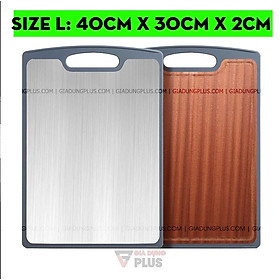 Mua Thớt Hai Mặt Gỗ Mun Nguyên Tấm ( Xuất xứ Congo ) & Inox 304 Cao Cấp / An Toàn Tuyệt Đối Khi Sử Dụng