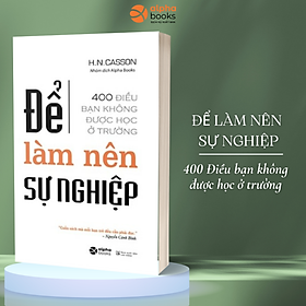 Sách Để Làm Nên Sự Nghiệp