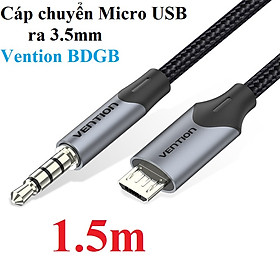 Cáp kết nối cổng âm thanh Micro USB sang 3.5mm Vention BDG - Hàng chính hãng