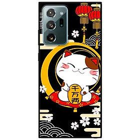 Ốp lưng dành cho Samsung Galaxy Note 20 Ultra mẫu Mèo Nền Đen