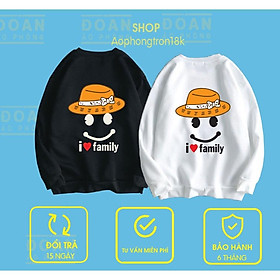 BST Áo Sweeter Nỉ Trơn Dài Tay In HÌNH ĐẸP