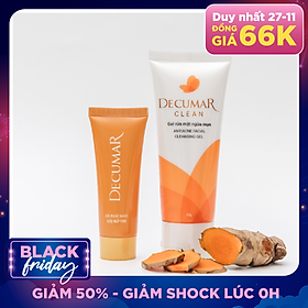 Bộ trị mụn Decumar (gồm 01 Gel trị mụn Decumar New 20g, 01 Gel rửa mặt ngừa mụn Decumar Clean 100g)