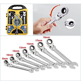 Mua Bộ cờ lê vòng miệng tự động  cổ gật gù O.M.Y  7 cây 8-19mm