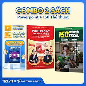 Hình ảnh Combo 2 Sách Power Point - 150 Thủ Thuật ĐÀO TẠO TIN HỌC Ứng Dụng Văn Phòng Kèm Video Khoa Học Online