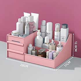Mua Kệ Nhựa Đựng Mỹ Phẩm Có 2 Ngăn Kéo Bền Đẹp (GIAO MÀU NGẪU NHIÊN)