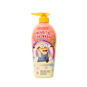 Tắm Gội Toàn Thân Hương Đào Tươi Dành Cho Trẻ Em (MINION MADELYN MINION KIDS HEAD TO TOE WASH PEACH) 500ml