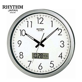 Mua Đồng hồ treo tường Nhật Bản Rhythm CFG702NR19 - Kt 42.0 x 4.5cm  1.45kg Vỏ nhựa  dùng PIN.