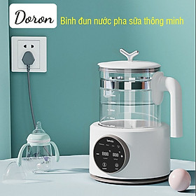 Bình đun nước pha sữa đa năng- ấm đun nước giữ nhiệt điều chỉnh nhiêt độ, dung tích 1200ml hàng nhập khẩu