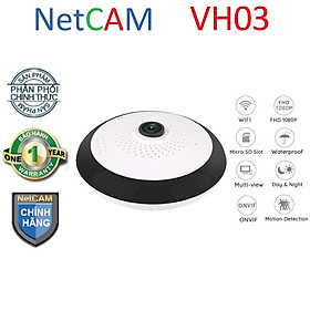Mua Camera quan sát toàn cảnh 360 độ Panorama NetCAM VH03  độ phân giải 2.0MP  kích thước 10x2cm - Hàng chính hãng