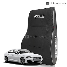 Gối Tựa Lưng ô tô AUDI TT Cao Cấp Sparco Italy - Dáng Thể Thao Công Thái Học - Vân Carbon