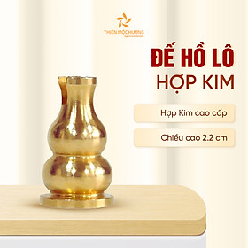 Đế cắm nhang trầm, hương vòng Thiên Mộc Hương hình hồ lô hợp kim cao cấp