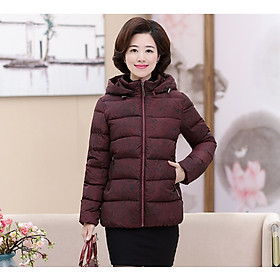 (HÀNG SẴN) Áo Khoác Phao Cho Bà Cho Mẹ Giản Dị AK77 - Hàng Quảng Châu Cao Cấp