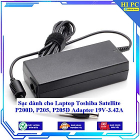 Sạc dành cho Laptop Toshiba Satellite P200D P205 P205D Adapter 19V-3.42A - Kèm Dây nguồn - Hàng Nhập Khẩu