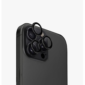 Kính Bảo Vệ Camera UNIQ OPTIX ALUGUARD Cho iPhone 16 Pro/ 16 Pro Max Khung Hợp Kim Nhôm Kính Cường Lực 9H Trong Suốt Hàng Chính Hãng
