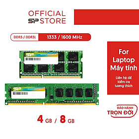Mua Ram Laptop/Máy tính Silicon Power DDR3L 4GB/8GB Bus 1333Mhz/1600Mhz- Hàng chính hãng