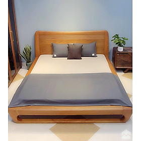 Mua Giường ngủ chân quỳ mẫu mới gỗ gõ đỏ
