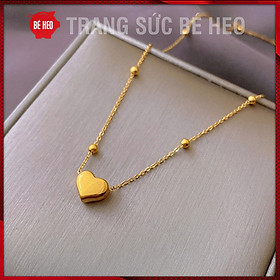 Dây chuyền trái tim titan - trang sức bé heo bhdc264