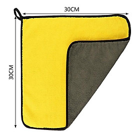 Mua Khăn MICROFIBER 2 lớp lau xe ô tô  nhà cửa  đồ đạc chuyên dụng  tránh xước đồ