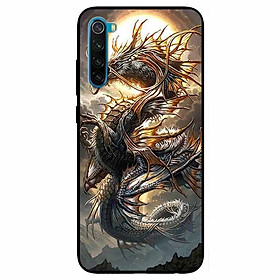 Ốp lưng in cho Xiaomi Redmi Note 8 Rồng Trăng