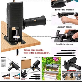 Mua BỘ CHUYỂN ĐỔI TỪ MÁY KHOAN THÀNH MÁY CƯA GỖ CƯA SẮT CƯA LỘNG ĐA NĂNG