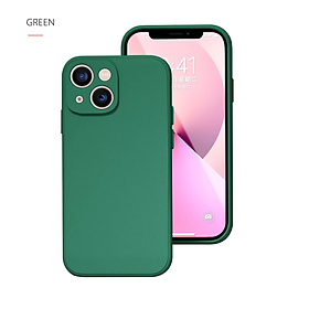 Ốp lưng silicon case cho iPhone 13 Mini chống bám bẩn mặt lưng siêu mềm mịn, có gờ bảo vệ camera - hàng nhập khẩu