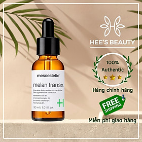 Serum hỗ trợ giảm tăng sắc tố da và ngăn ngừa nám Mesoestetic Melan Tran3x Concentrate