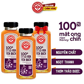 Bộ 2 chai Mật ong rừng Hoa Yên Bạch 500g: Mật ong Tây Bắc - tặng 1 chai cùng size