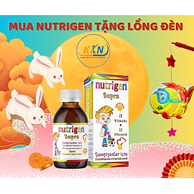 [TẶNG LỒNG ĐÈN] KHI MUA Nutrigen Supra Syrup - Siro Bổ Sung Dinh Dưỡng Và Vi Chất cho trẻ em