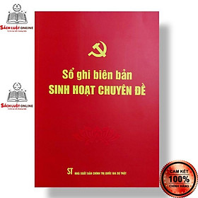 Sách - Sổ ghi biên bản Sinh hoạt chuyên đề