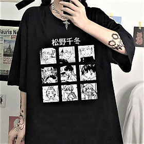 Áo Thun Tay Lỡ Form Rộng Unisex, Áo Phông Unisex Nam Nữ Form Rộng Tay Lỡ Japan Anime