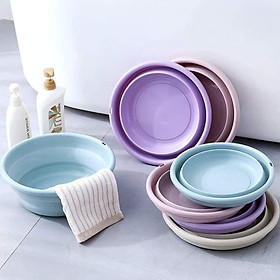 Mua Thau nhựa gấp gọn loại lớn 12x33cm tiết kiệm không gian