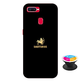 Ốp lưng nhựa dẻo dành cho Oppo F9 in hình Sagitaurius - Tặng Popsocket in logo iCase - Hàng Chính Hãng