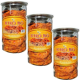 COMBO 3 HŨ KHÔ BÒ MỀM LOẠI SIÊU CAY HIỆU SK FOOD-MỖI HŨ 200G