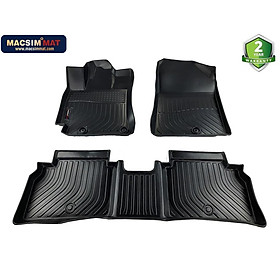 CERATO/ K3- Thảm lót sàn xe ô tô KIA CERATO/ K3 (2019-nay) chất liệu TPE thương hiệu Macsim màu đen hàng loại 2