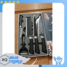 Mua Bộ Dao Nhật ASAKH Làm Bếp 6 Món Lưỡi Sóng Cao Cấp  Chất Liệu Hợp Kim Chống Gỉ