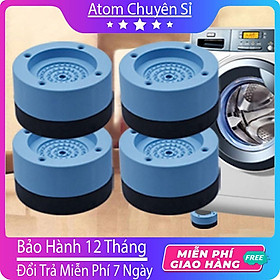 Chống Rung Máy Giặt, Bộ 4 Miếng Đệm Cao Su Chống Rung Lắc Cho Máy Giặt 